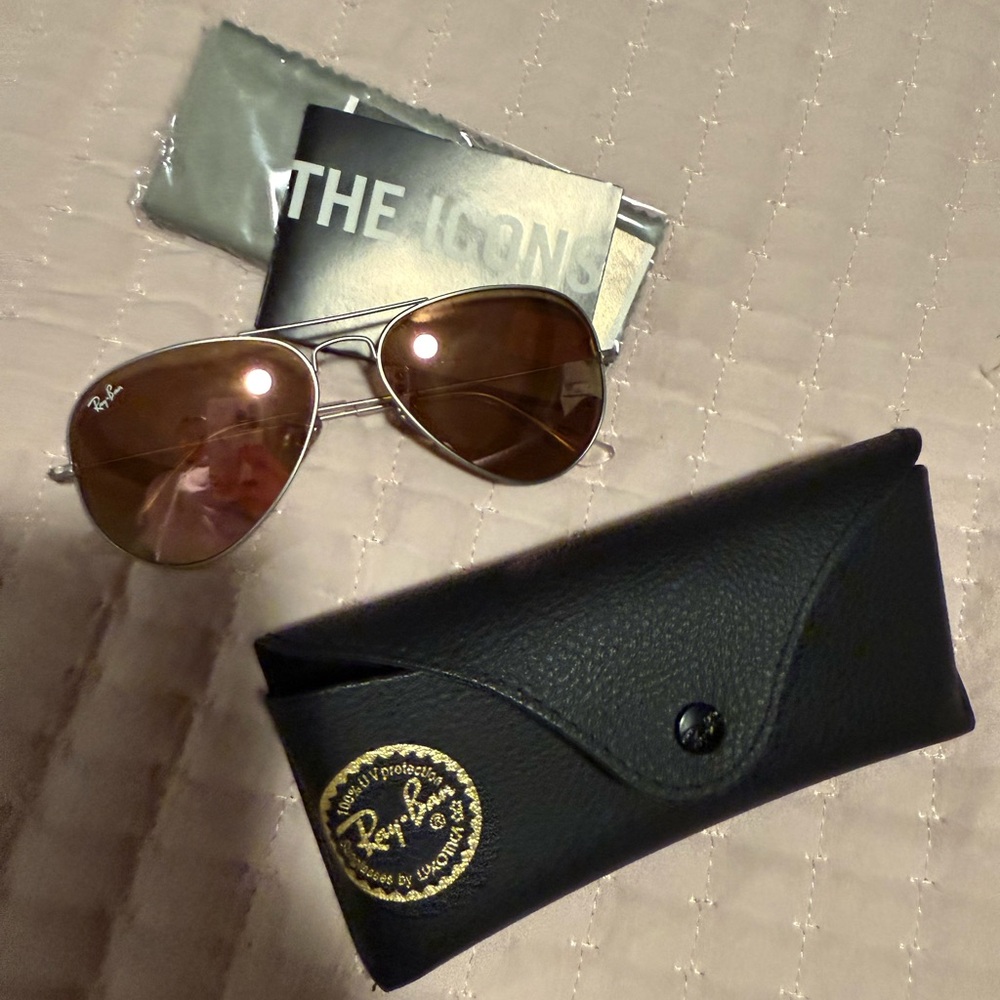 Ray-Ban Aviator Sunglasses - Copper Tint